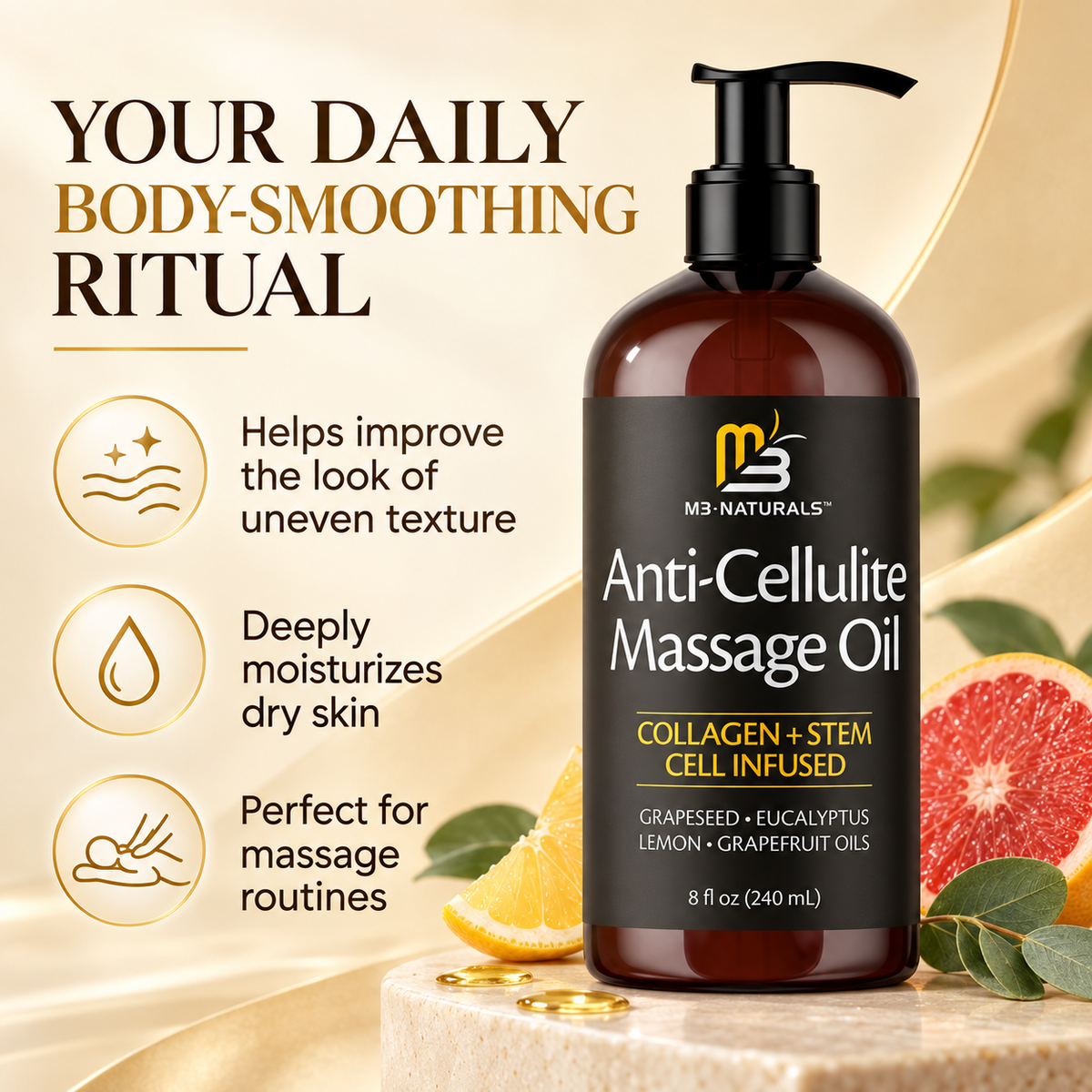 Cellulite Massage Oil Restore Texture and Elasticity