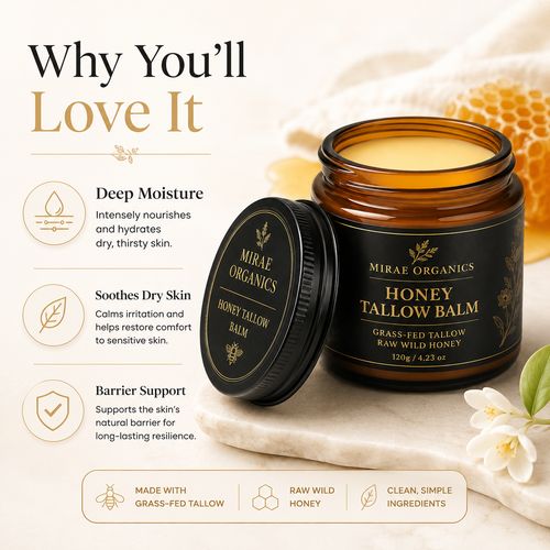 Mirae Organics Honey Tallow Balm