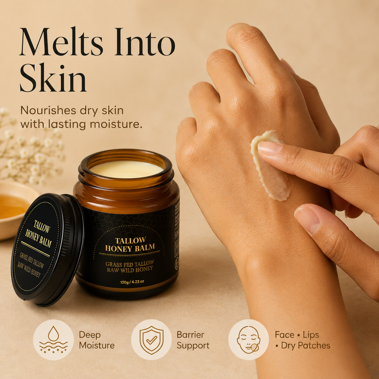 Mirae Organics Honey Tallow Balm