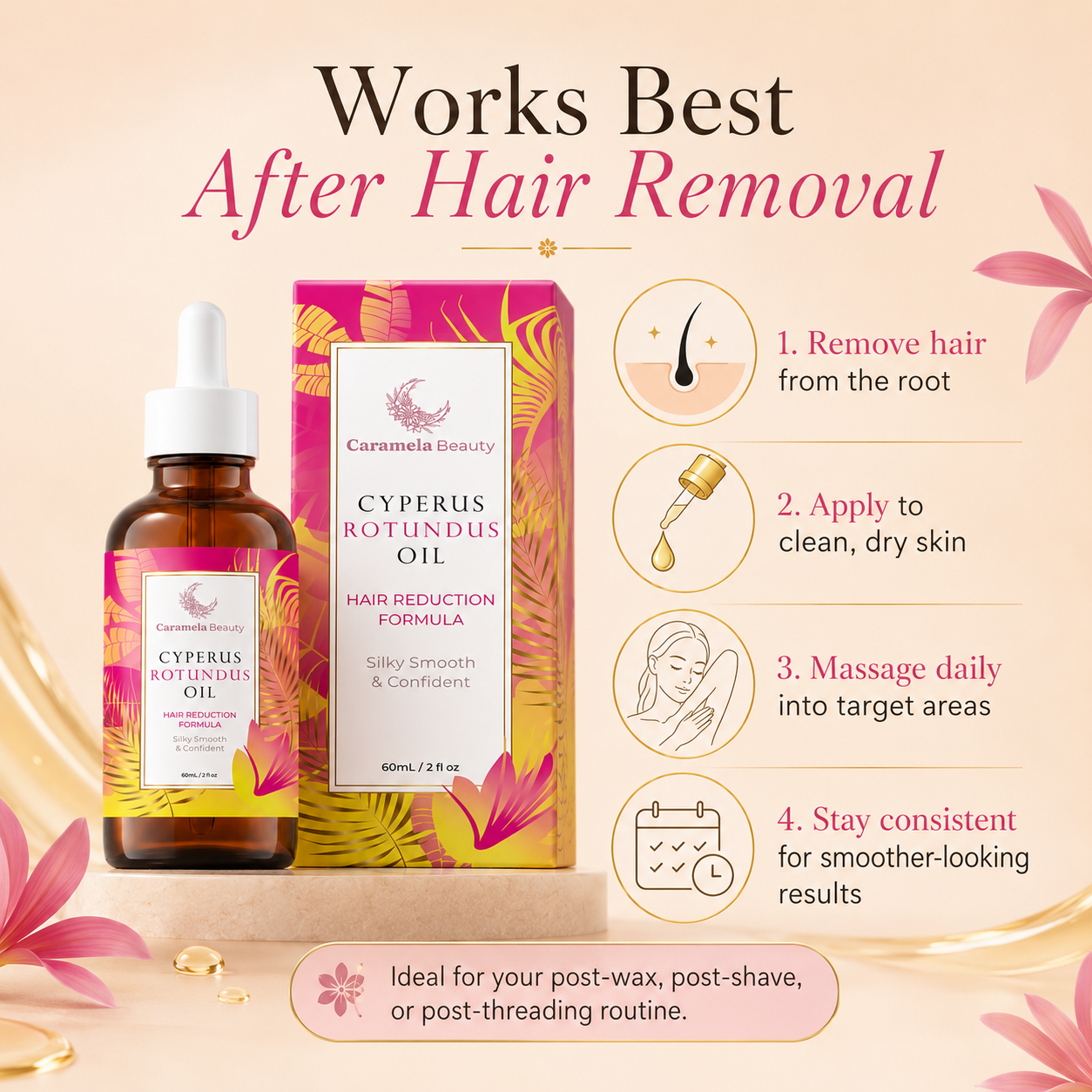 Cyperus Rotundus Oil - Organic Hair Removal