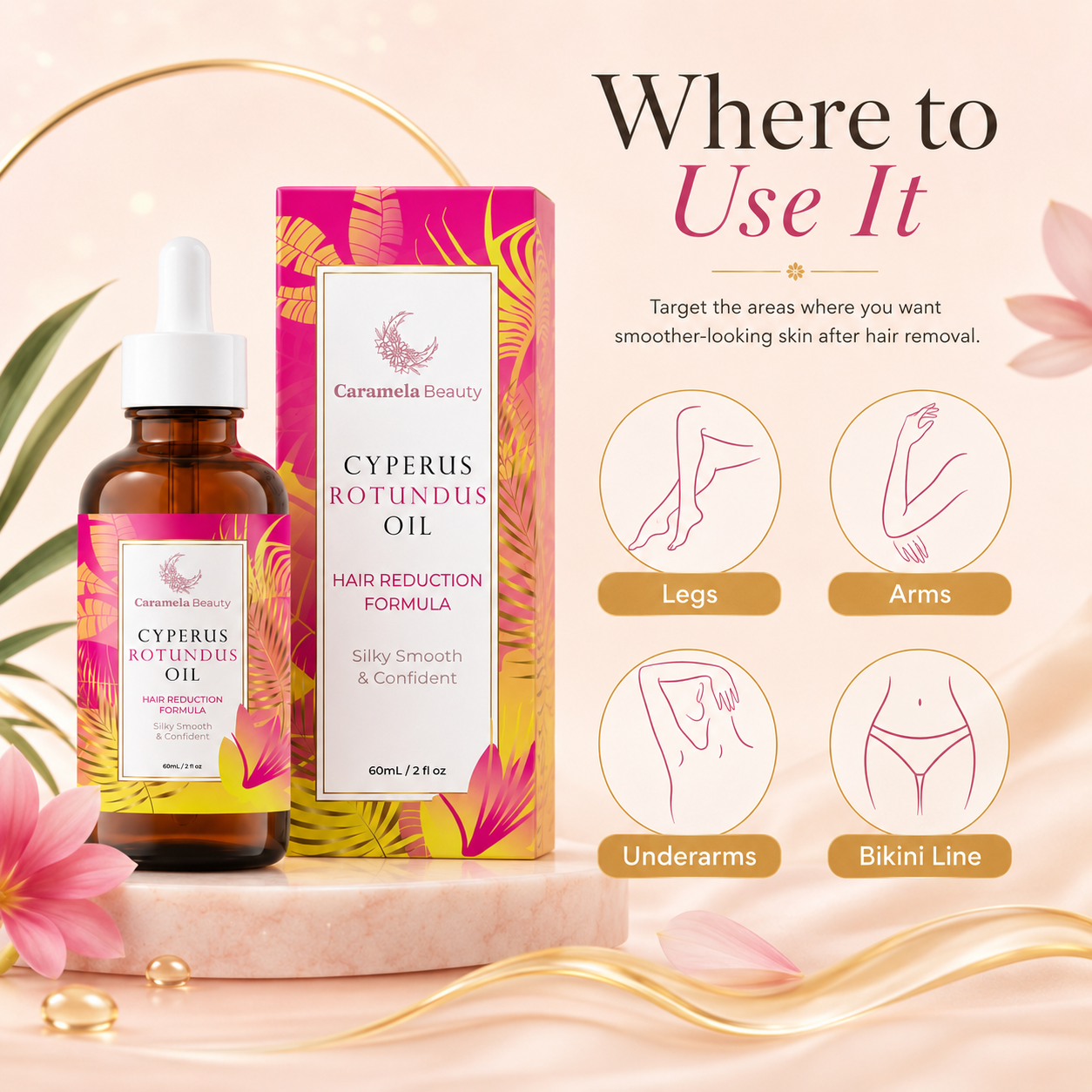 Cyperus Rotundus Oil - Organic Hair Removal